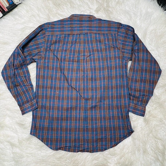 VINTAGE CHRISTIAN DIOR MONSIEUR MENS DRESS SHIRT SIZE LARGE BUTTON DOWN PLAID - Picture 6 of 6